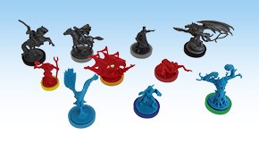 War of the Ring Colored Plastic Rings - Expansions